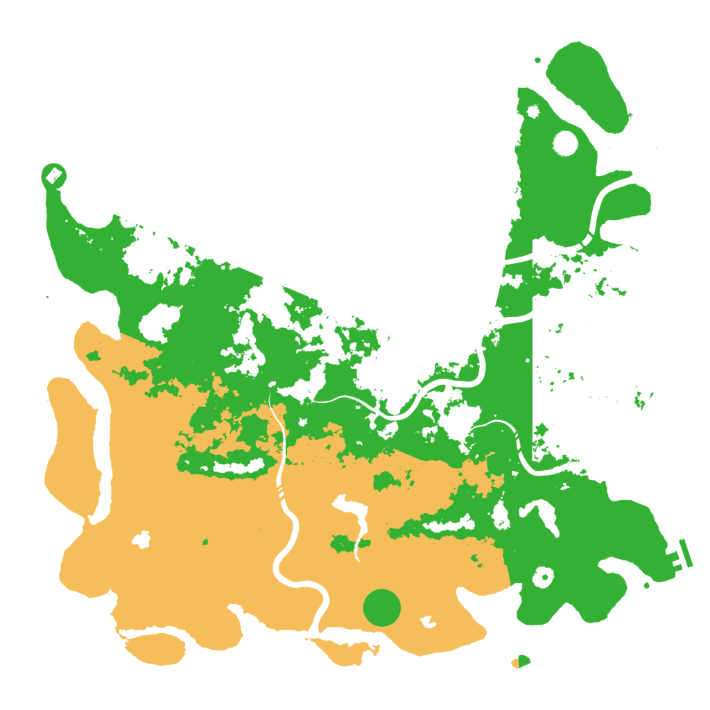Biome Rust Map: Procedural Map, Size: 4999, Seed: 107694850