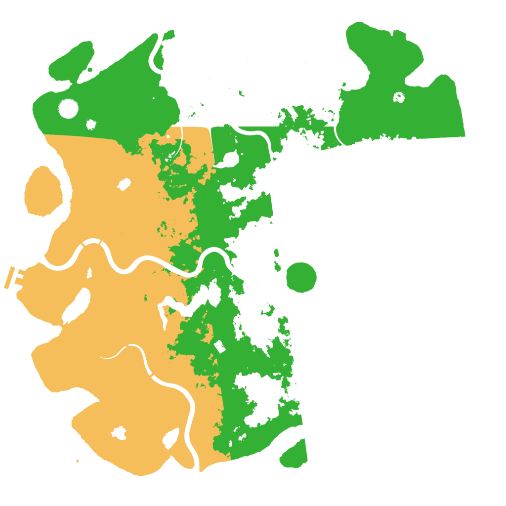 Biome Rust Map: Procedural Map, Size: 4500, Seed: 614843886