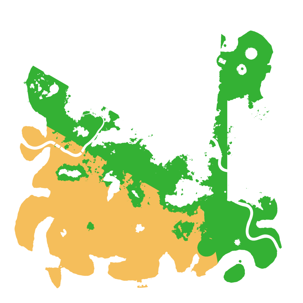 Biome Rust Map: Procedural Map, Size: 4500, Seed: 529294473