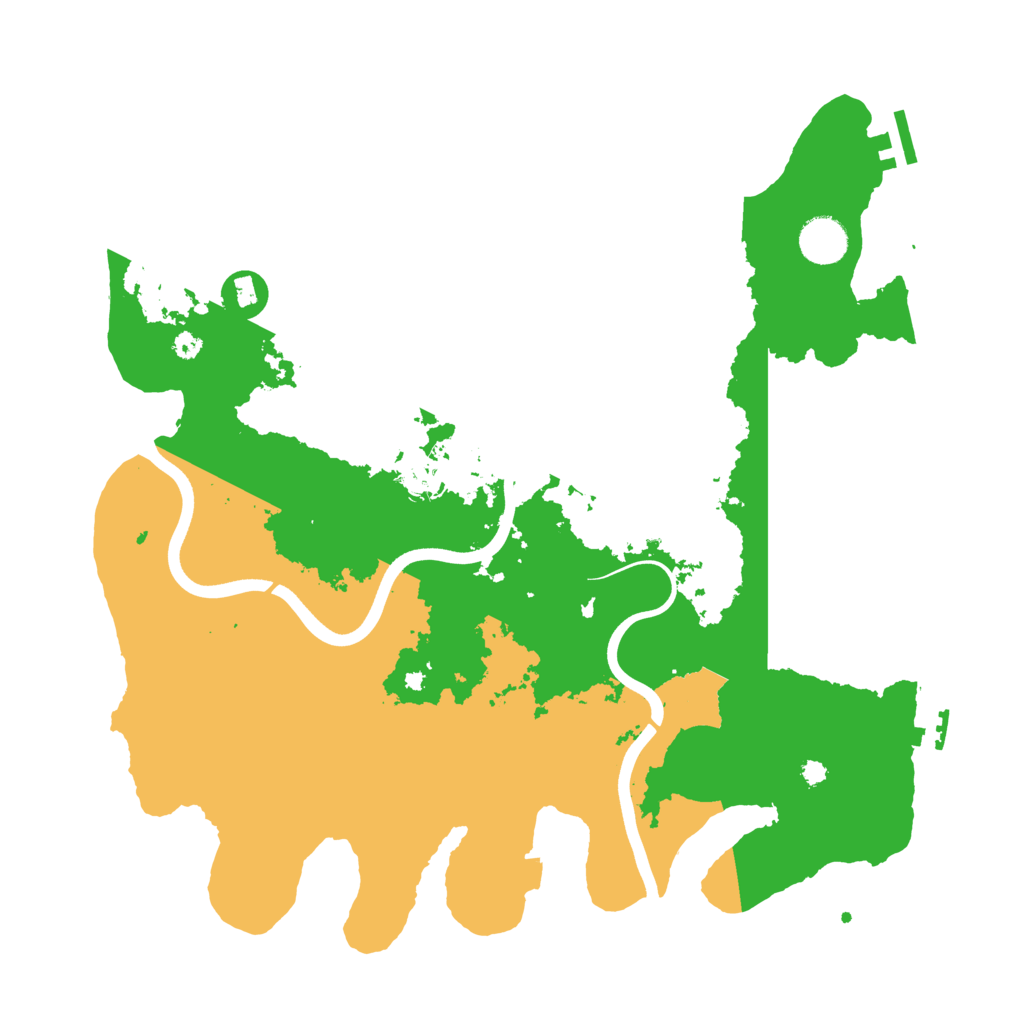 Biome Rust Map: Procedural Map, Size: 3800, Seed: 837526167