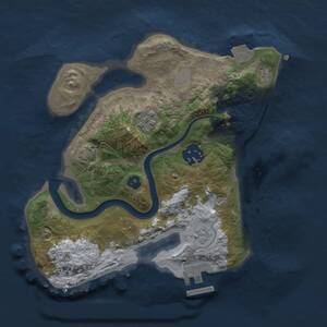 Thumbnail Rust Map: Procedural Map, Size: 2400, Seed: 768530103, 7 Monuments