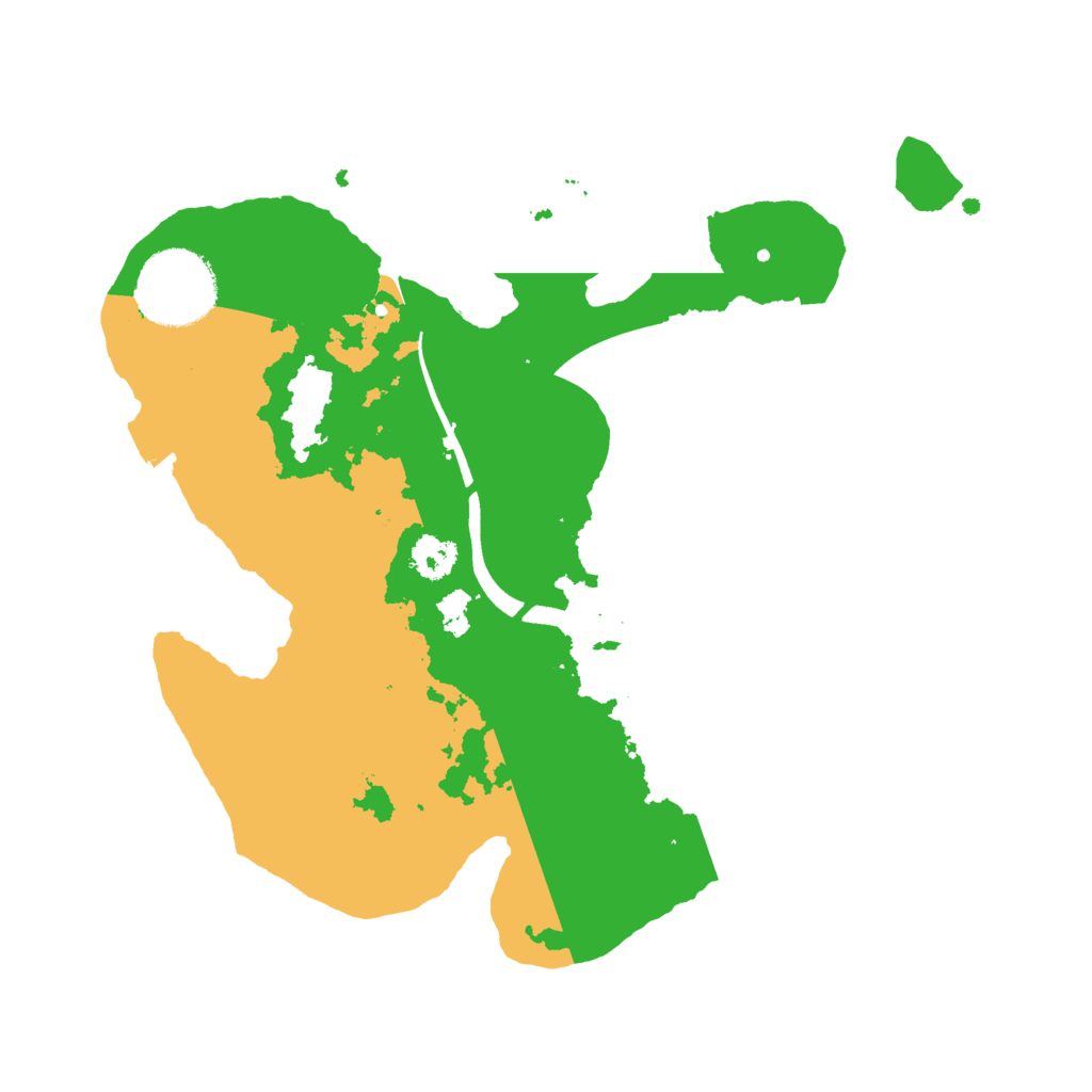 Biome Rust Map: Procedural Map, Size: 2500, Seed: 1488482263