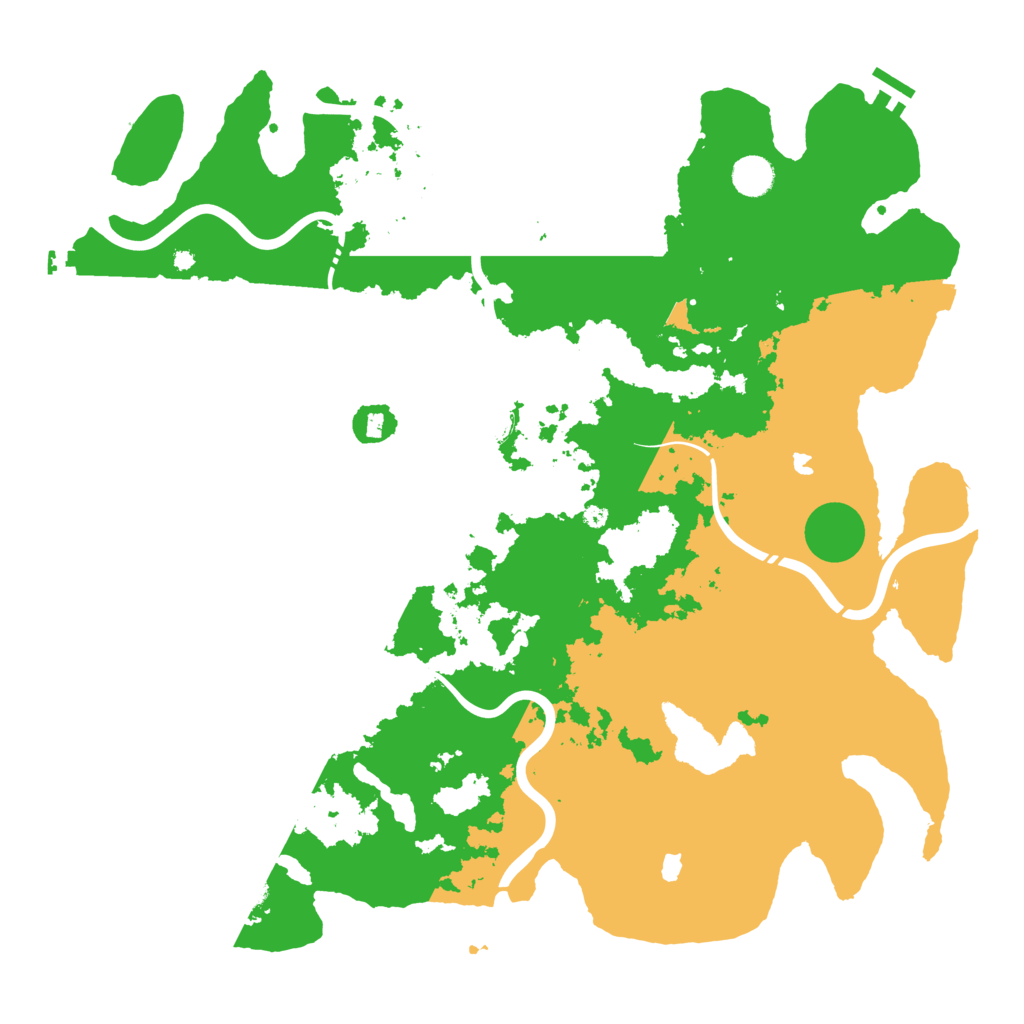 Biome Rust Map: Procedural Map, Size: 4500, Seed: 325639741