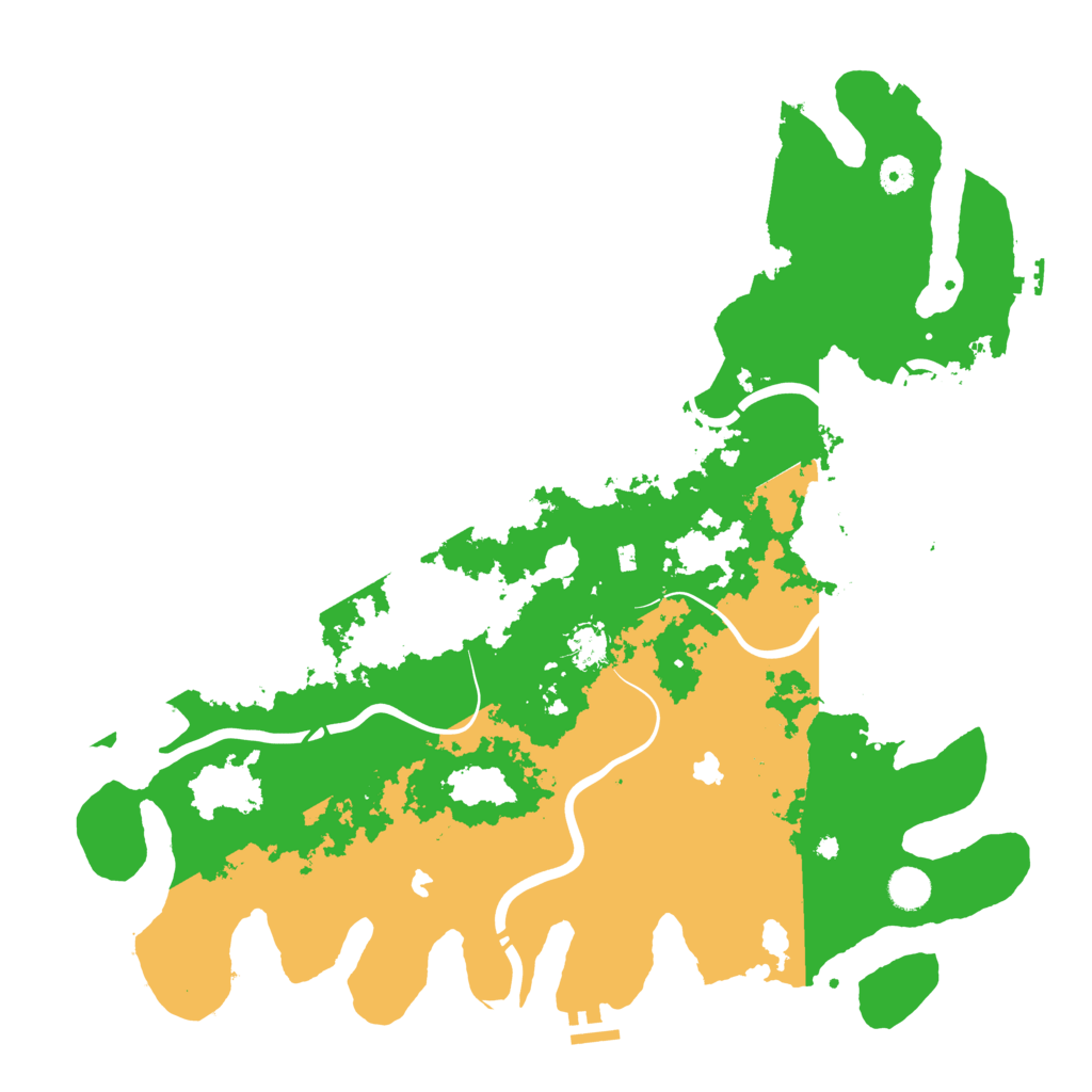 Biome Rust Map: Procedural Map, Size: 4500, Seed: 196080725