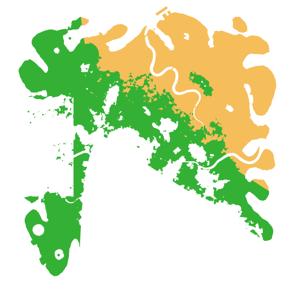 Biome Rust Map: Procedural Map, Size: 4500, Seed: 528793479