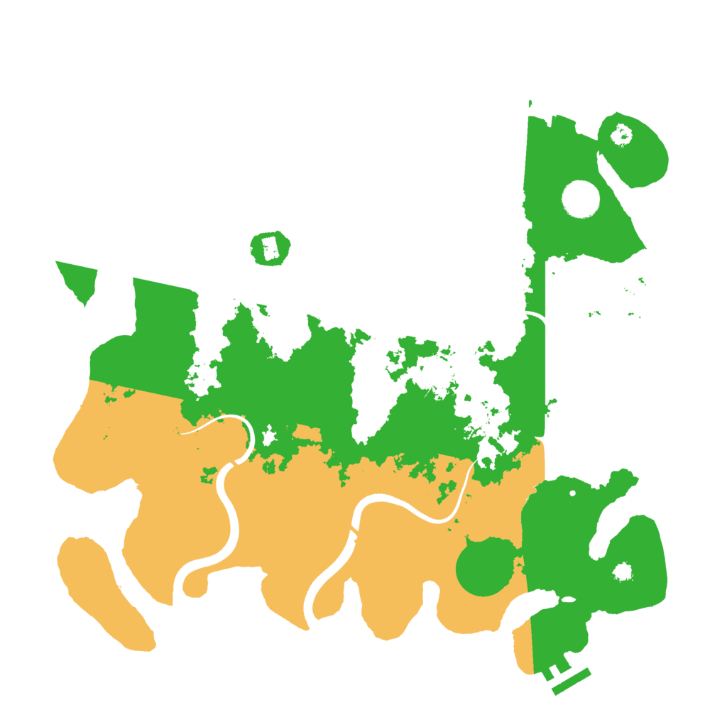 Biome Rust Map: Procedural Map, Size: 3500, Seed: 946063490