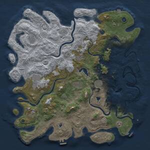 Thumbnail Rust Map: Procedural Map, Size: 4800, Seed: 1418612159, 17 Monuments