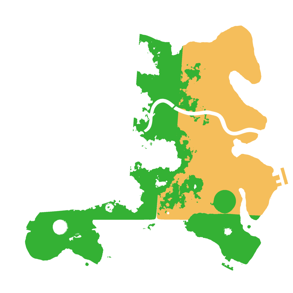 Biome Rust Map: Procedural Map, Size: 3500, Seed: 165455677