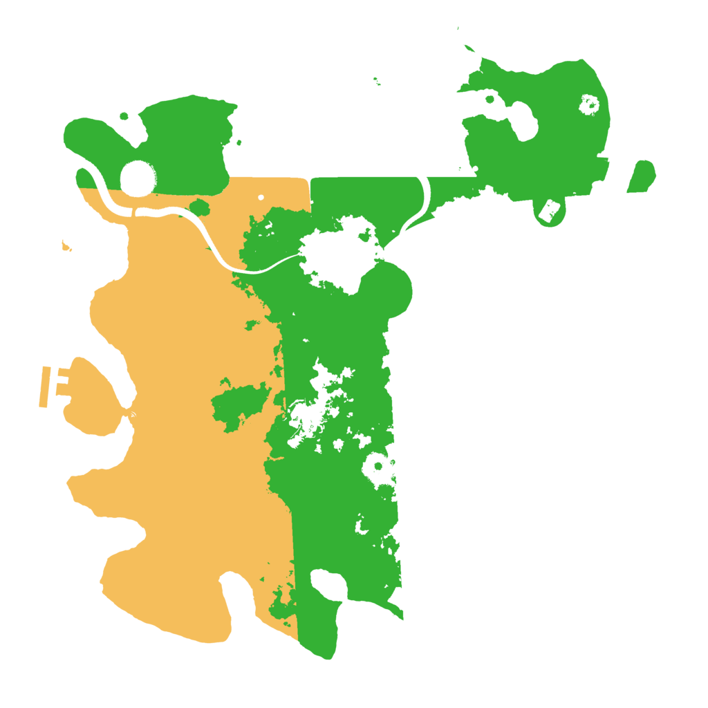 Biome Rust Map: Procedural Map, Size: 3500, Seed: 20692069