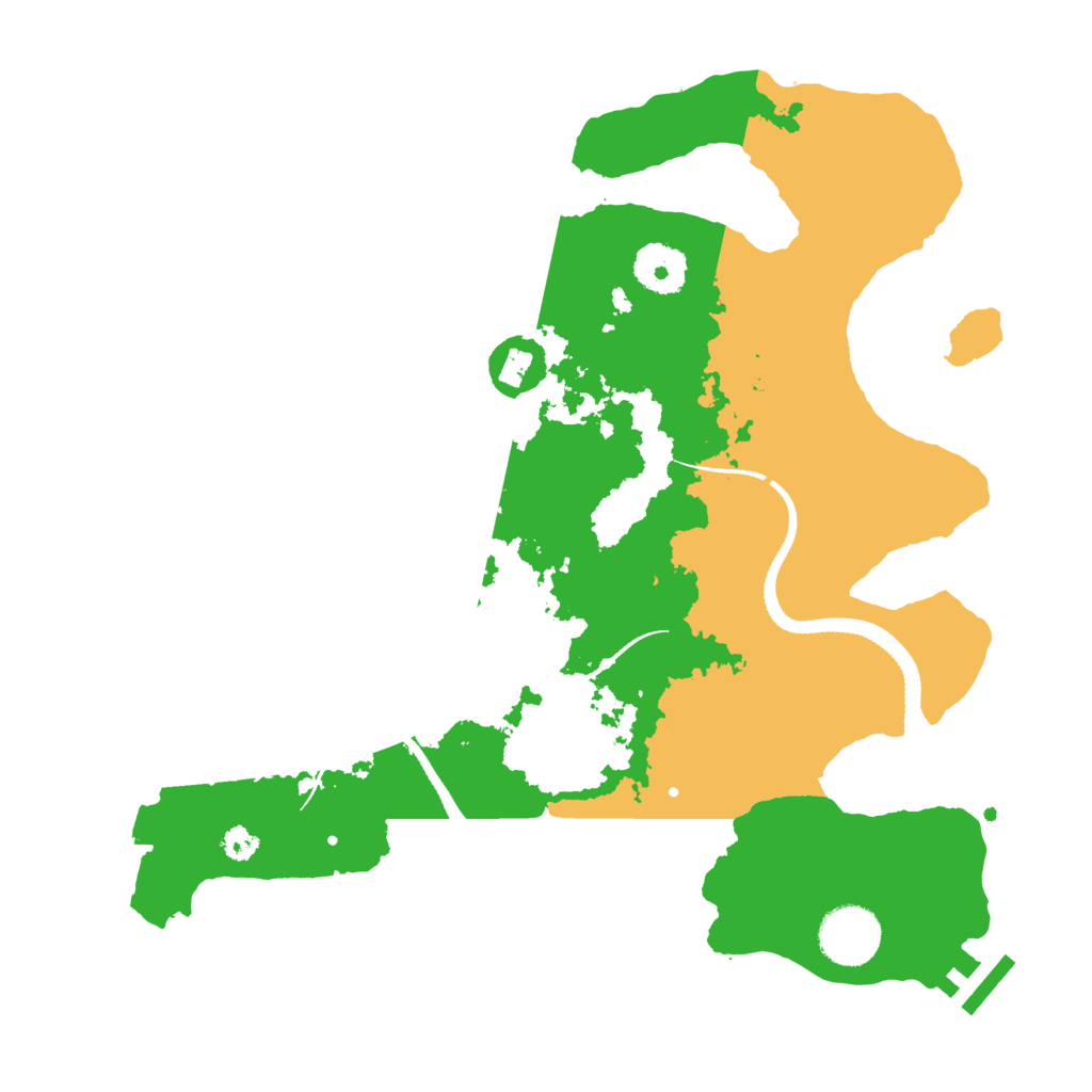 Biome Rust Map: Procedural Map, Size: 3200, Seed: 1596558963