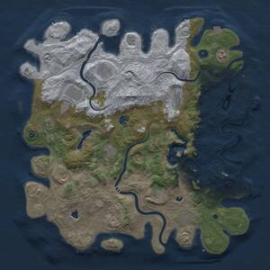 Thumbnail Rust Map: Procedural Map, Size: 4500, Seed: 2057401626, 17 Monuments