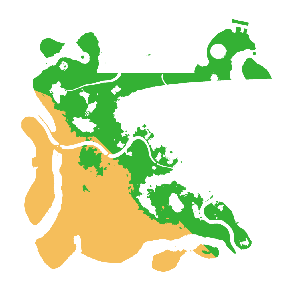 Biome Rust Map: Procedural Map, Size: 3500, Seed: 301189168