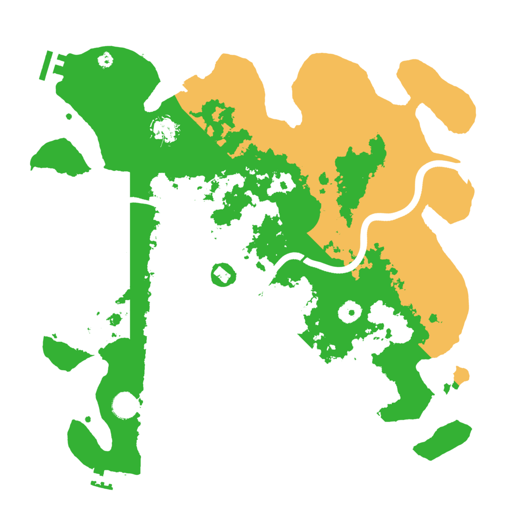 Biome Rust Map: Procedural Map, Size: 3500, Seed: 959448984