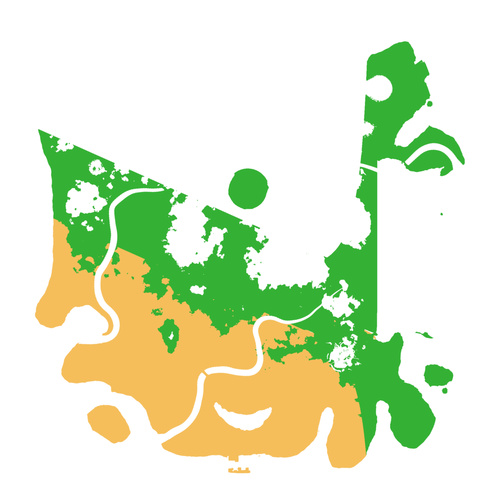 Biome Rust Map: Procedural Map, Size: 3500, Seed: 564654655