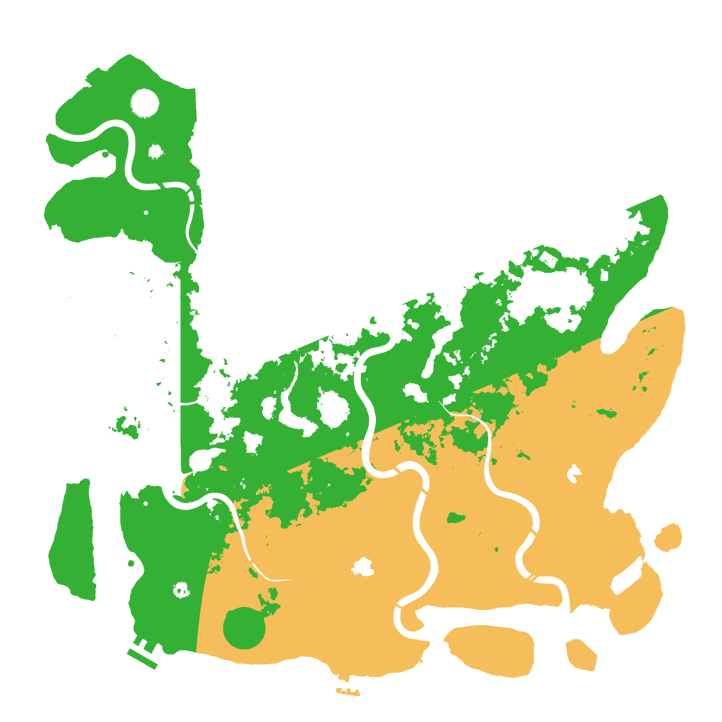 Biome Rust Map: Procedural Map, Size: 4500, Seed: 1160779608