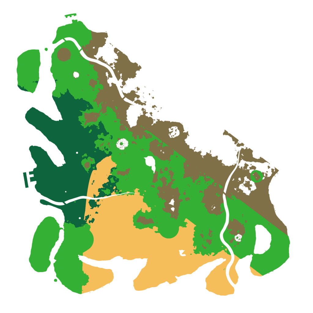 Biome Rust Map: Procedural Map, Size: 4096, Seed: 877391739