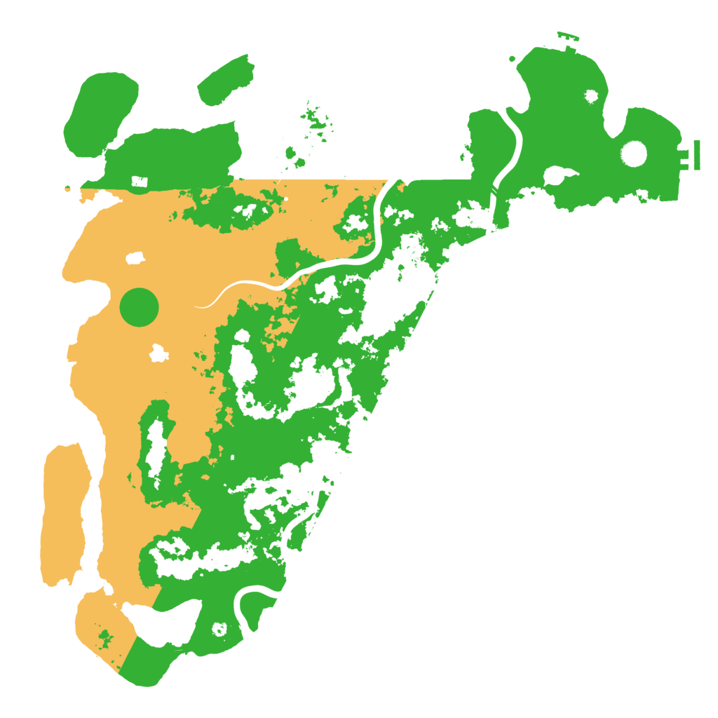 Biome Rust Map: Procedural Map, Size: 4850, Seed: 2052757669