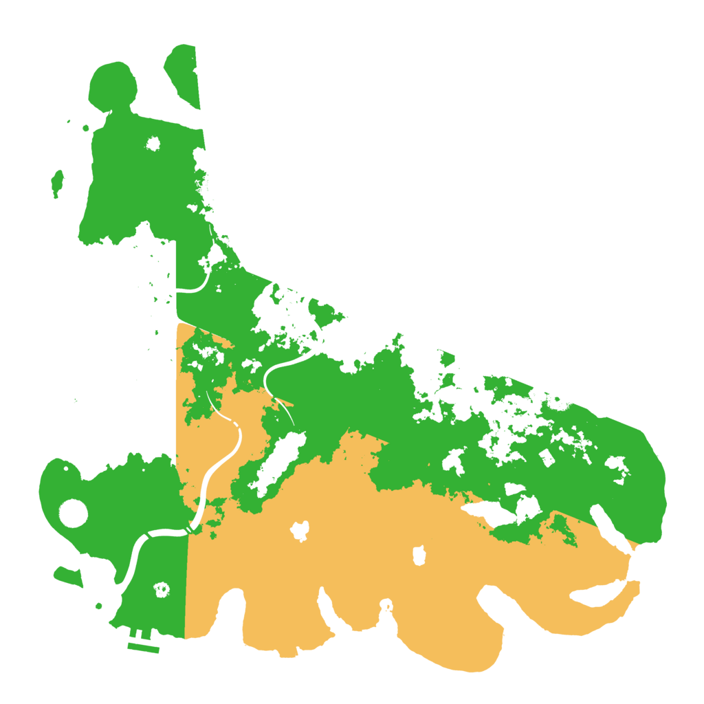 Biome Rust Map: Procedural Map, Size: 4500, Seed: 545400000