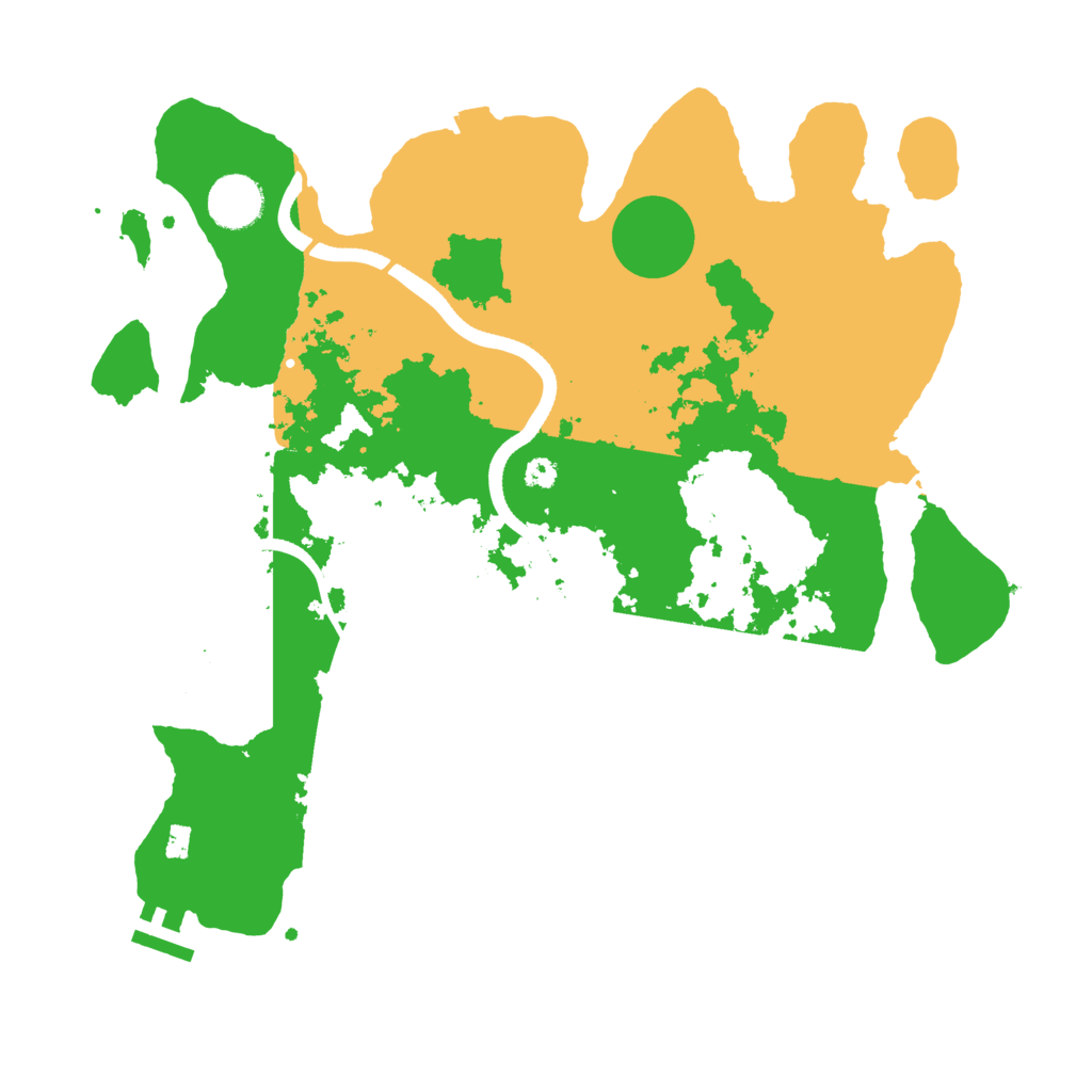 Biome Rust Map: Procedural Map, Size: 3500, Seed: 20998639