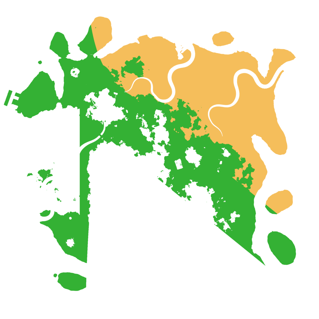 Biome Rust Map: Procedural Map, Size: 3500, Seed: 40862141