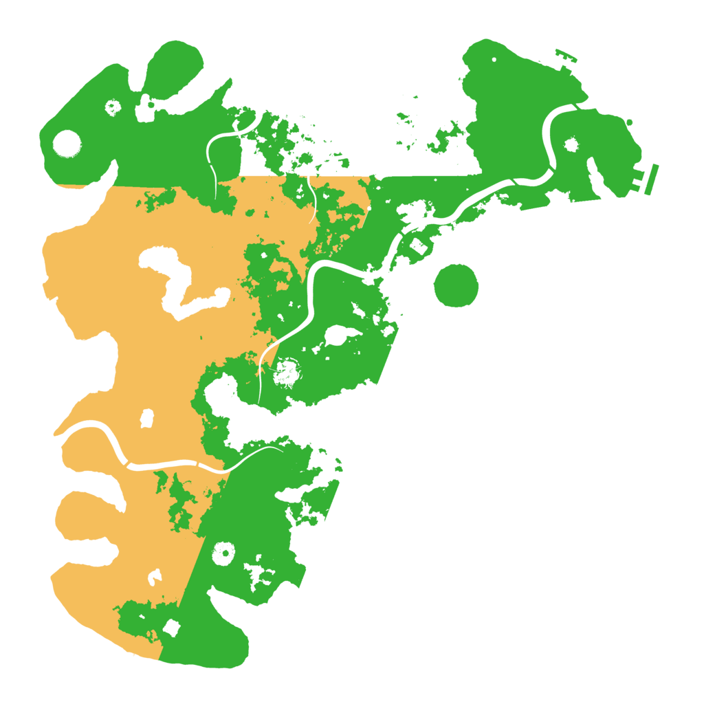Biome Rust Map: Procedural Map, Size: 4500, Seed: 13595