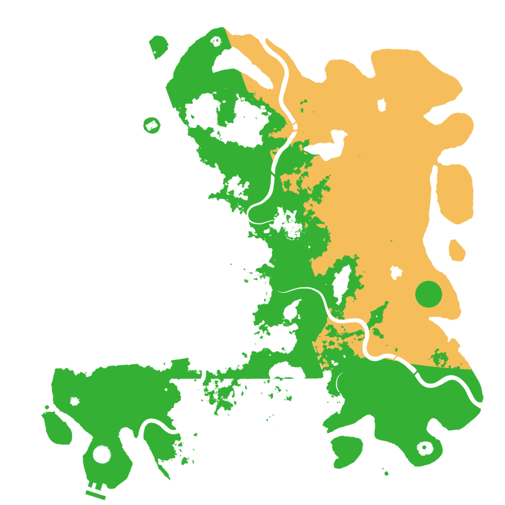 Biome Rust Map: Procedural Map, Size: 5000, Seed: 606554383