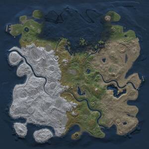 Thumbnail Rust Map: Procedural Map, Size: 4800, Seed: 20250807, 17 Monuments