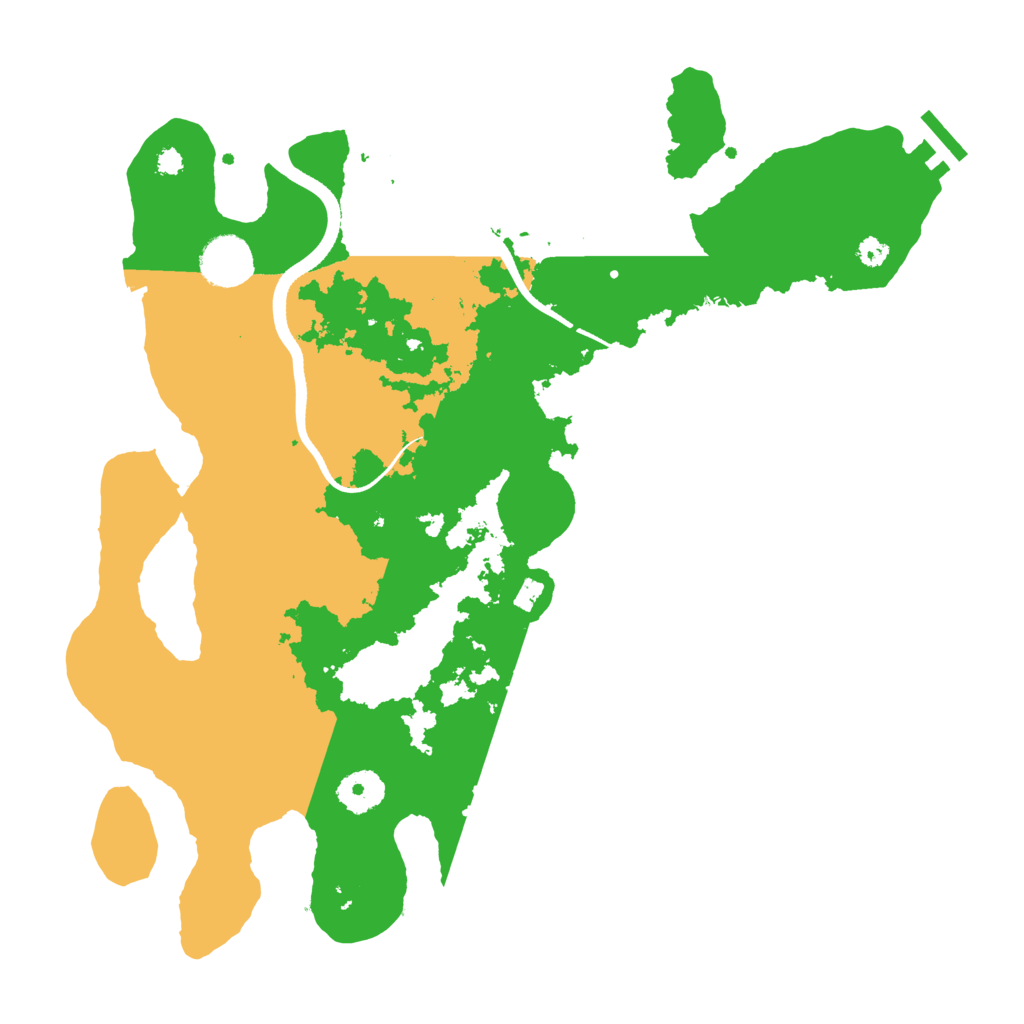 Biome Rust Map: Procedural Map, Size: 3500, Seed: 1381159363