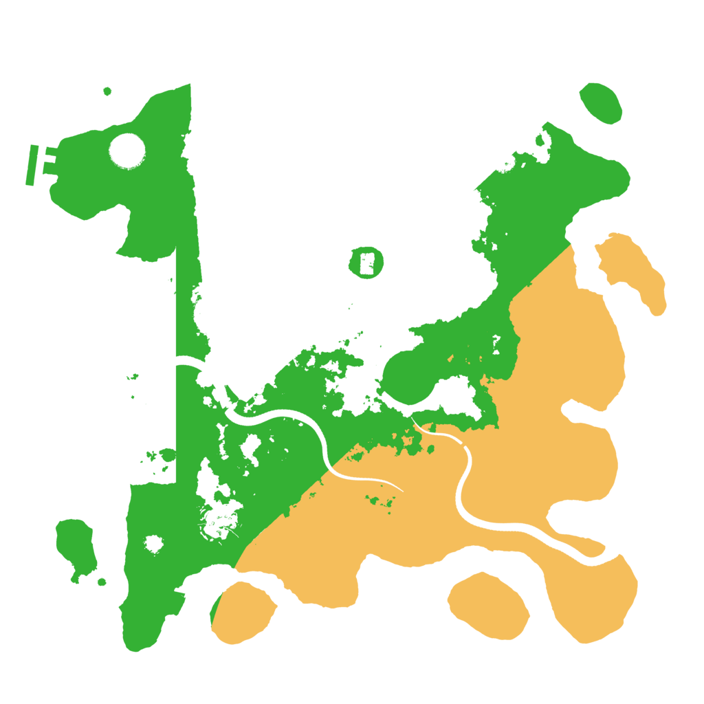 Biome Rust Map: Procedural Map, Size: 3500, Seed: 4545072