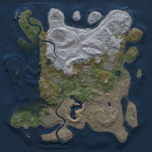 Thumbnail Rust Map: Procedural Map, Size: 4000, Seed: 287860549, 16 Monuments