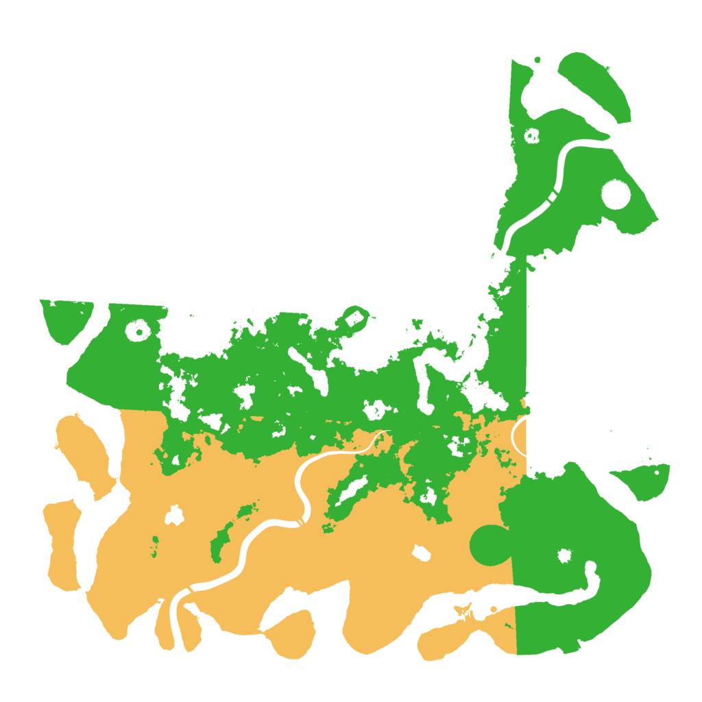 Biome Rust Map: Procedural Map, Size: 4500, Seed: 1255211723