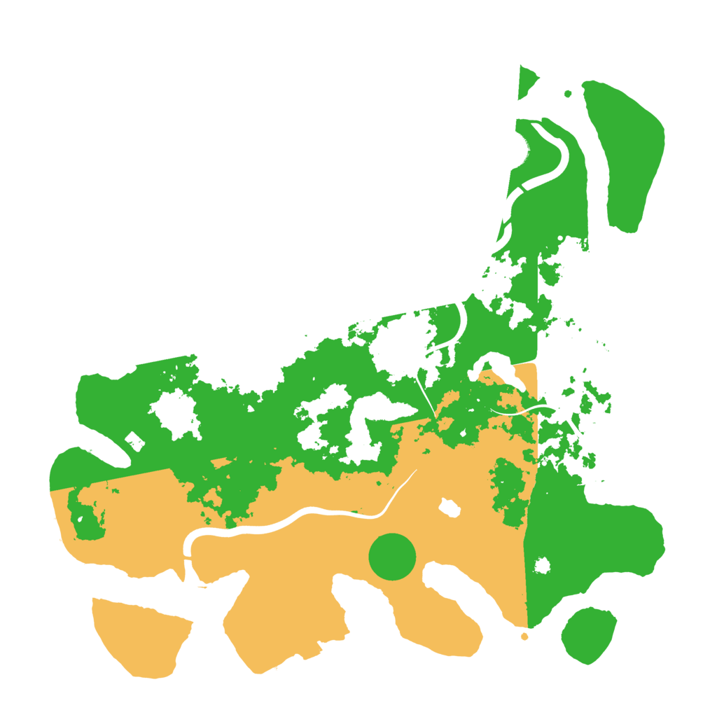 Biome Rust Map: Procedural Map, Size: 4000, Seed: 69769167