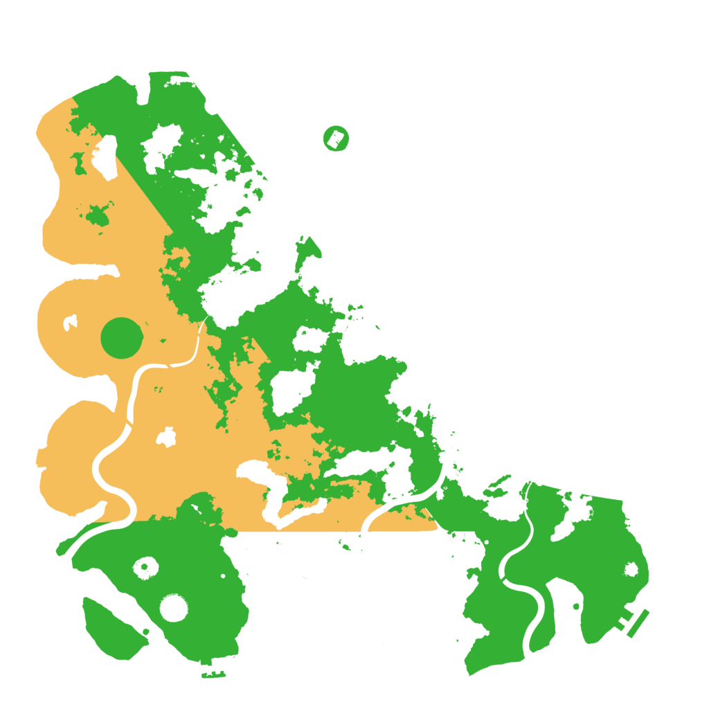 Biome Rust Map: Procedural Map, Size: 4500, Seed: 464398991