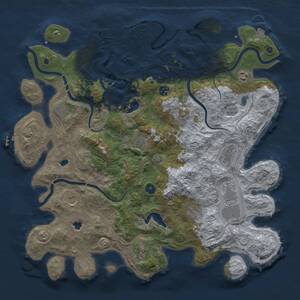 Thumbnail Rust Map: Procedural Map, Size: 4500, Seed: 31571569, 17 Monuments