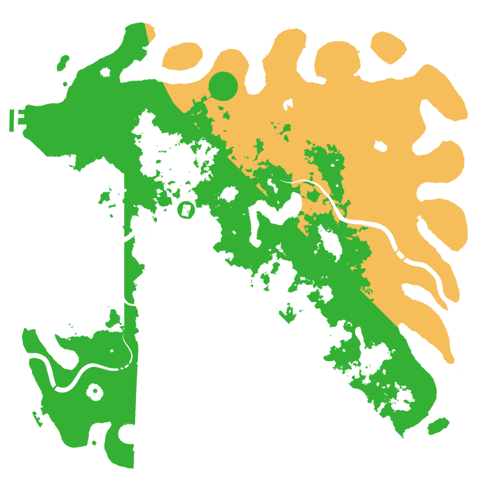 Biome Rust Map: Procedural Map, Size: 4500, Seed: 611655284