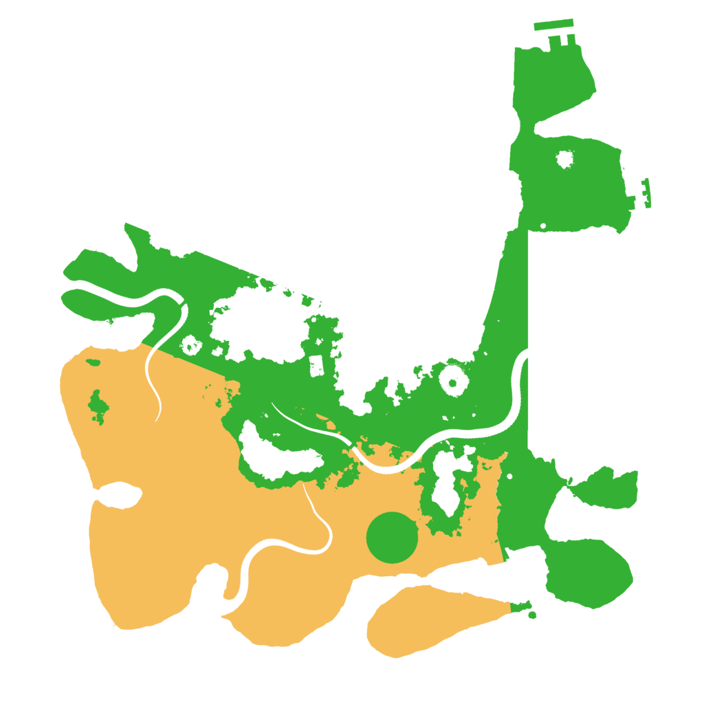 Biome Rust Map: Procedural Map, Size: 3600, Seed: 527