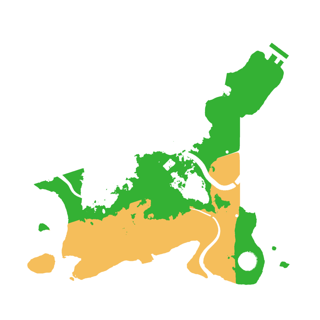 Biome Rust Map: Procedural Map, Size: 3000, Seed: 75610