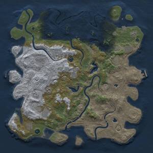 Thumbnail Rust Map: Procedural Map, Size: 4742, Seed: 4873234, 17 Monuments