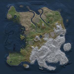 Thumbnail Rust Map: Procedural Map, Size: 3750, Seed: 1872146771, 16 Monuments