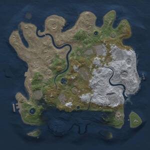 Thumbnail Rust Map: Procedural Map, Size: 3800, Seed: 685640199, 17 Monuments