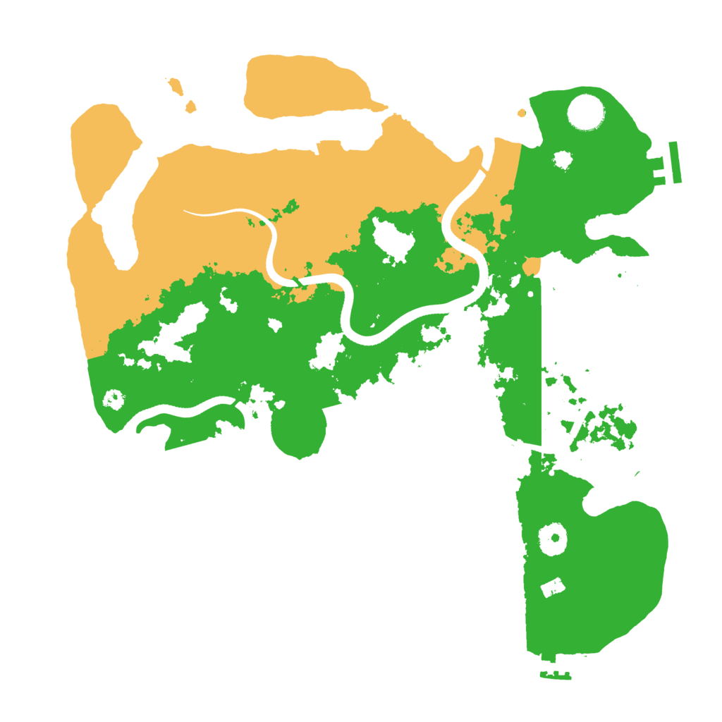 Biome Rust Map: Procedural Map, Size: 3500, Seed: 163763974