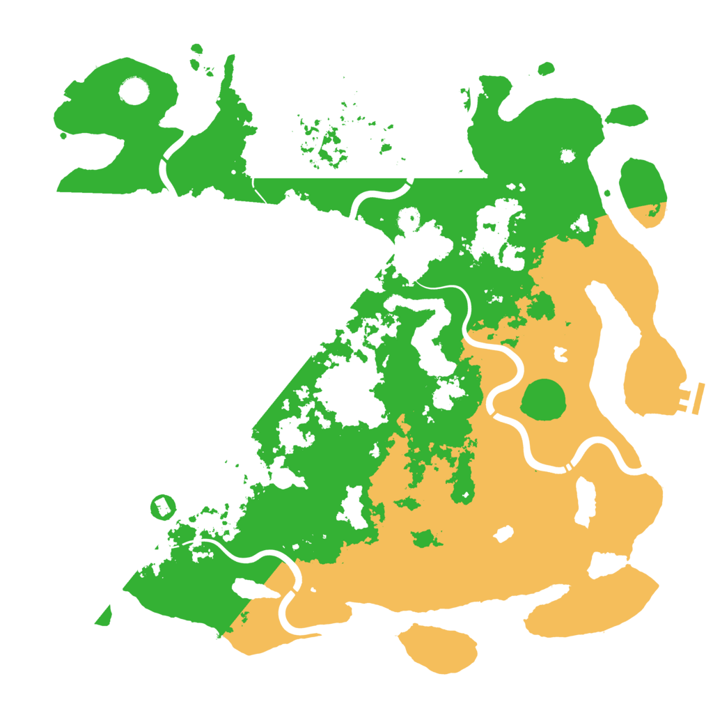 Biome Rust Map: Procedural Map, Size: 4500, Seed: 966006