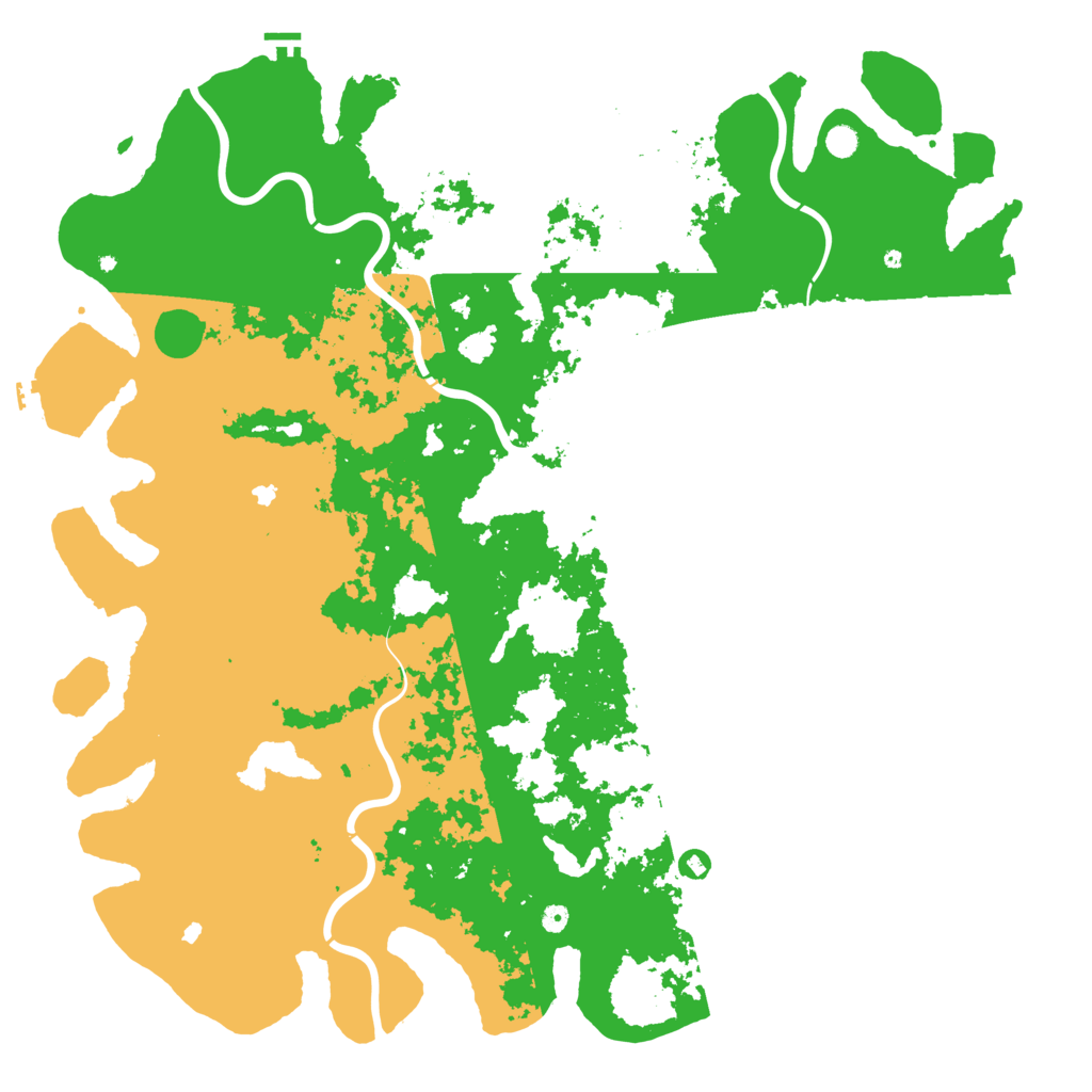Biome Rust Map: Procedural Map, Size: 6000, Seed: 602509966