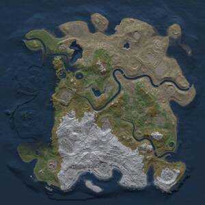 Thumbnail Rust Map: Procedural Map, Size: 4250, Seed: 2107312281, 17 Monuments