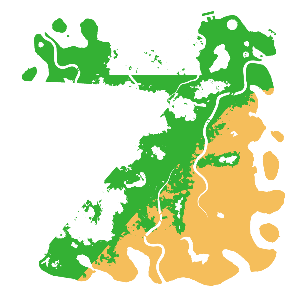Biome Rust Map: Procedural Map, Size: 5000, Seed: 125072025