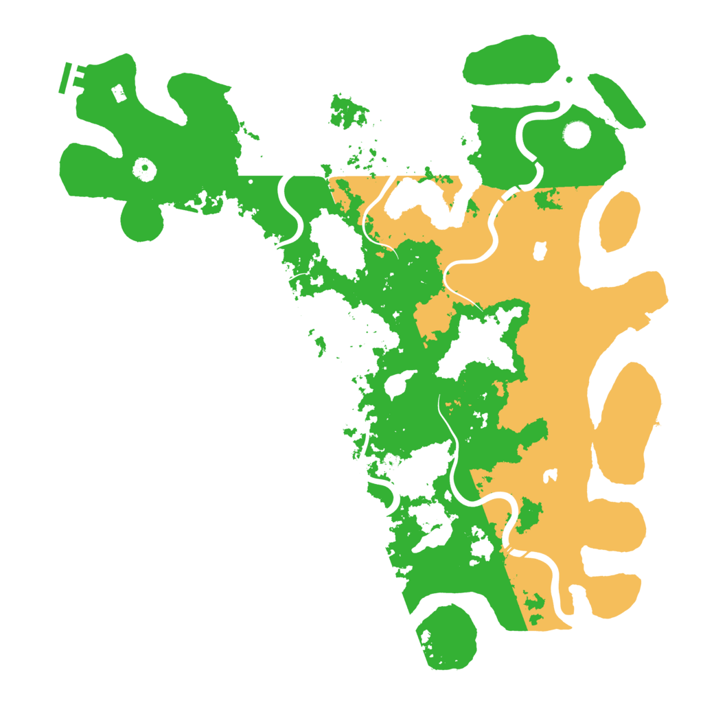 Biome Rust Map: Procedural Map, Size: 4500, Seed: 2057462735