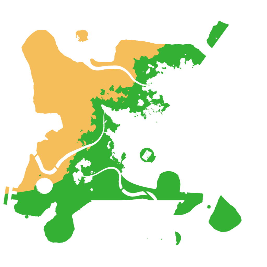 Biome Rust Map: Procedural Map, Size: 3000, Seed: 45453732