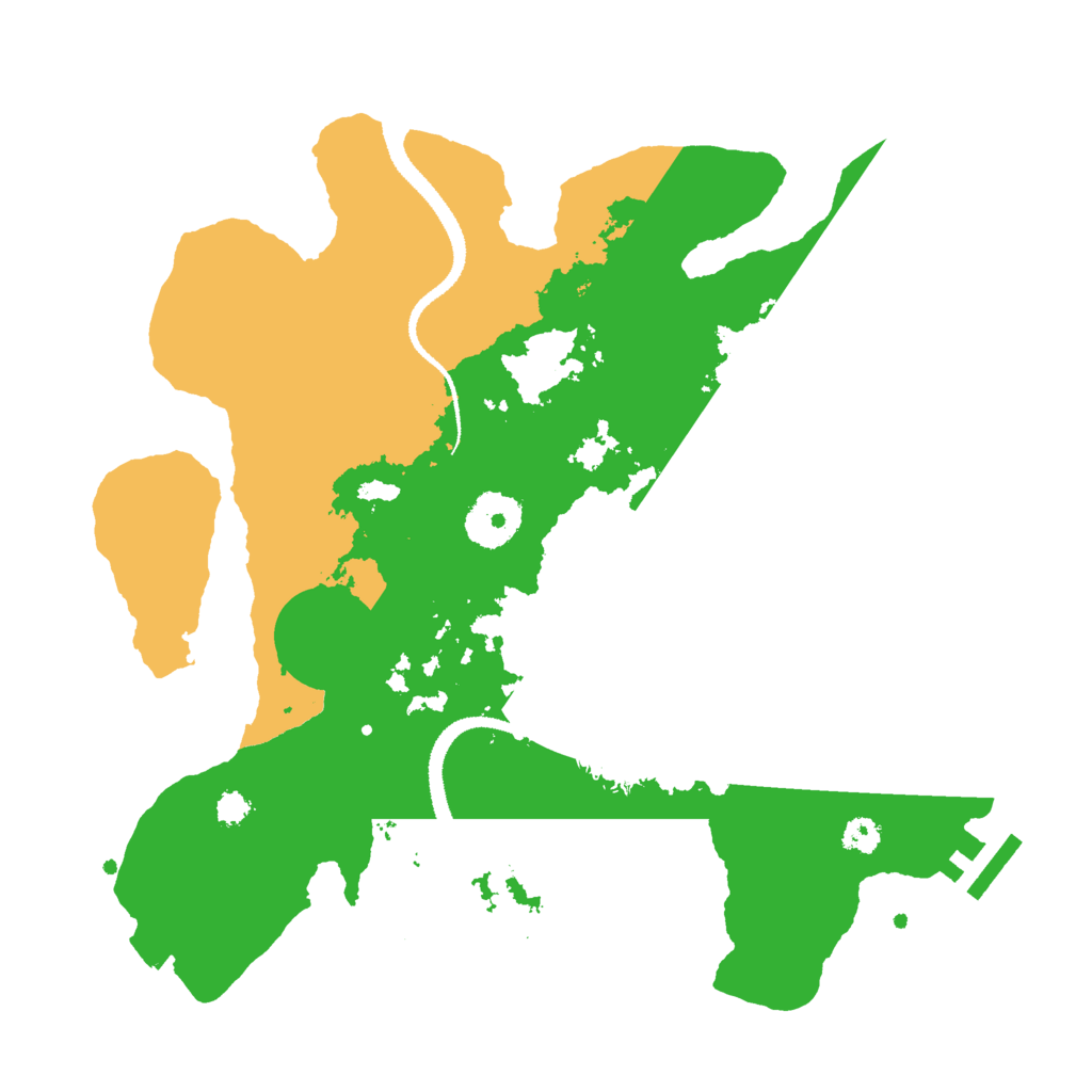 Biome Rust Map: Procedural Map, Size: 3000, Seed: 419131258