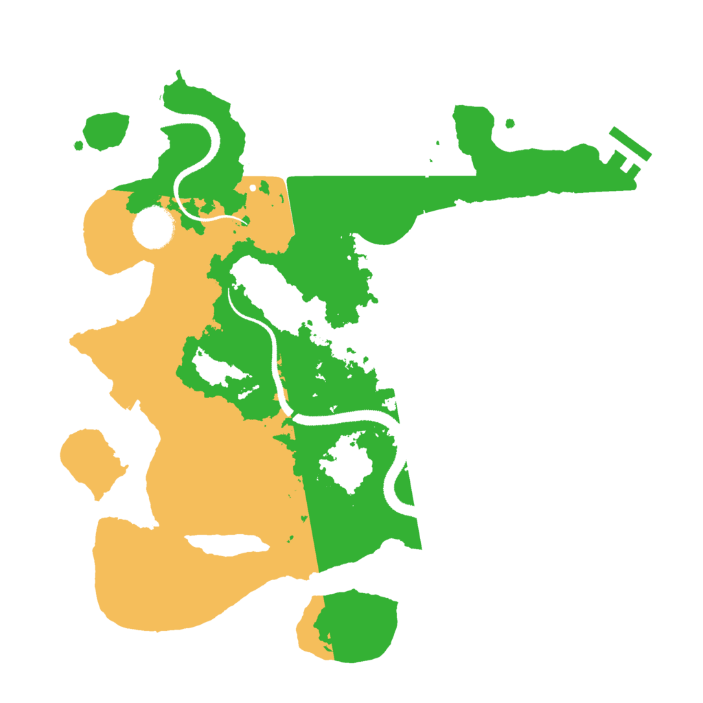 Biome Rust Map: Procedural Map, Size: 3000, Seed: 103212