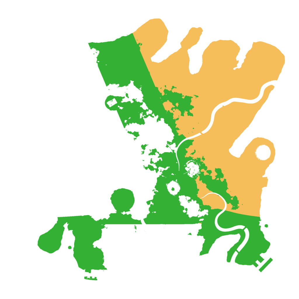 Biome Rust Map: Procedural Map, Size: 3500, Seed: 930270